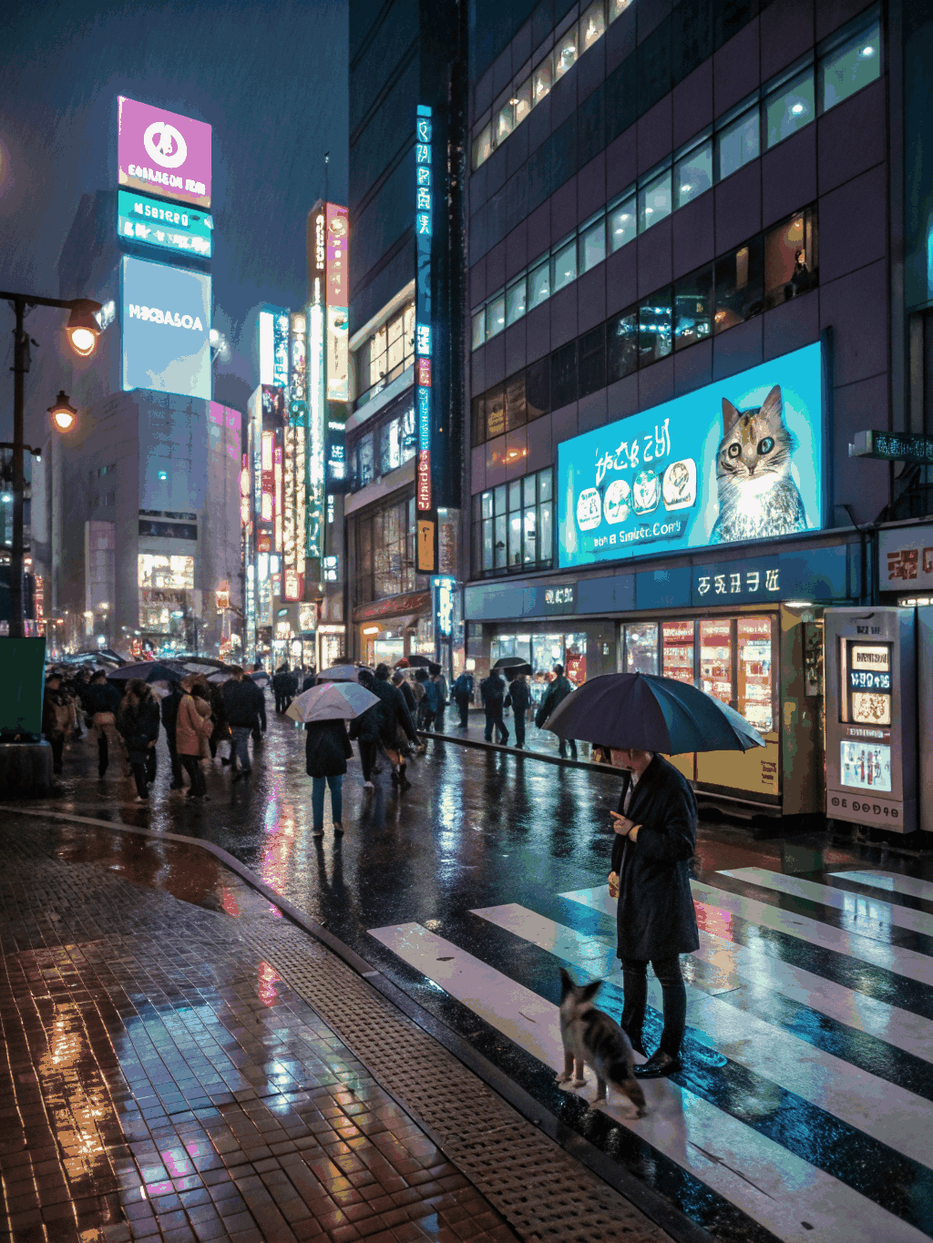 Candid street scene in Tokyo